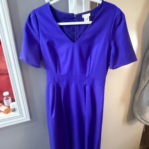 J. Crew Women's Midi Dress in Bold Blue